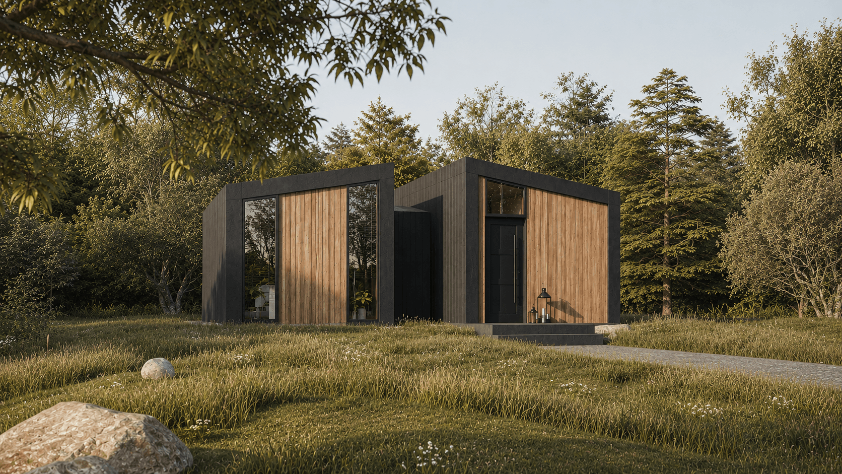 Oryen — south elevation, single-module facade