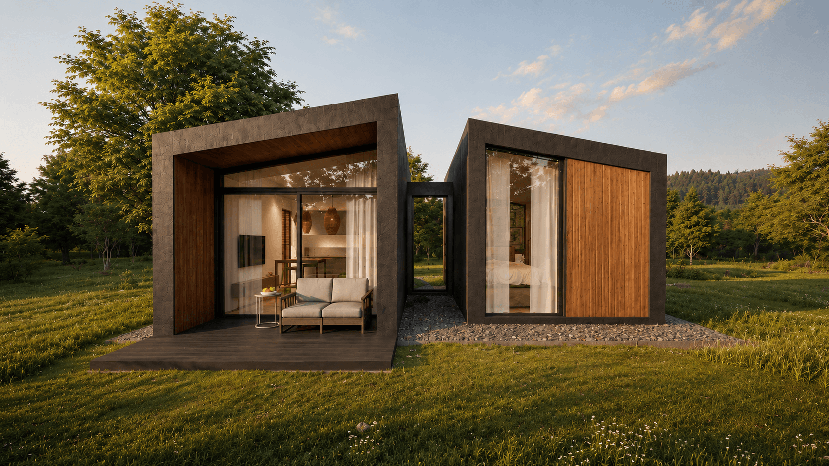 Oryen — exterior in natural landscape setting